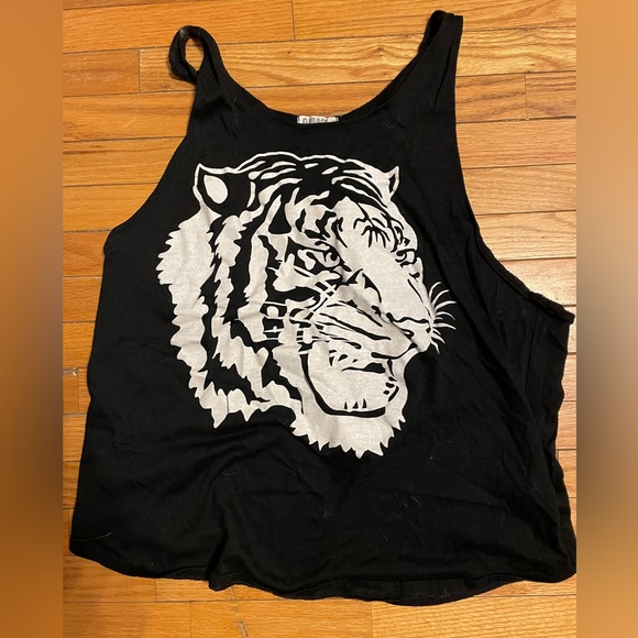 Tiger black tank top, garage, size large - Picture 1 of 3